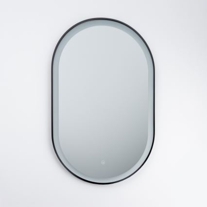 Brilagi - LED kúpeľňové zrkadlo CANZO LED/25W/230V 50x80 cm čierna IP44 CRI 90 stmievateľné + CCT