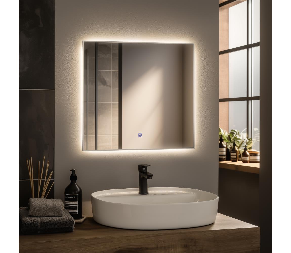Brilagi - LED kúpeľňové zrkadlo DESIO LED/24W/230V 60x60 cm IP44 CRI 90 stmievateľné + CCT FG-MIR-0022-6060