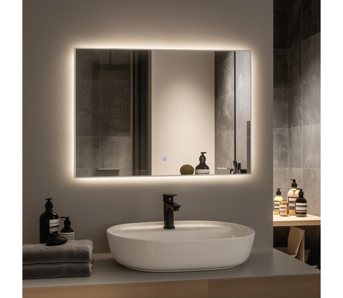 Brilagi - LED kúpeľňové zrkadlo DESIO LED/28W/230V 60x80 cm IP44 CRI 90 stmievateľné + CCT FG-MIR-0022-6080