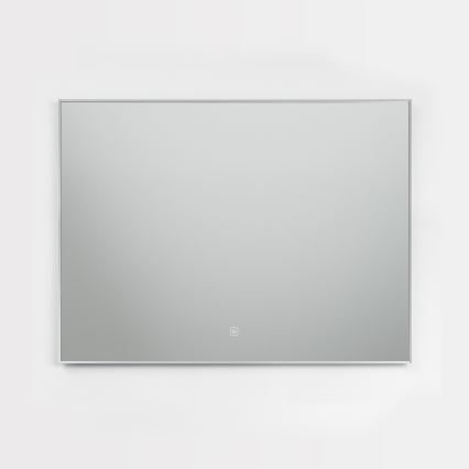 Brilagi - LED kúpeľňové zrkadlo DESIO LED/28W/230V 60x80 cm strieborné IP44 CRI 90 stmievateľné + CCT