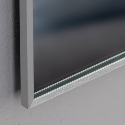 Brilagi - LED kúpeľňové zrkadlo DESIO LED/28W/230V 60x80 cm strieborné IP44 CRI 90 stmievateľné + CCT
