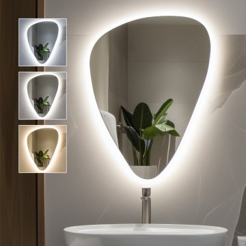 Brilagi - LED kúpeľňové zrkadlo GOCCIA LED/19W/230V 67x50 cm IP44 CRI 90 stmievateľné + CCT