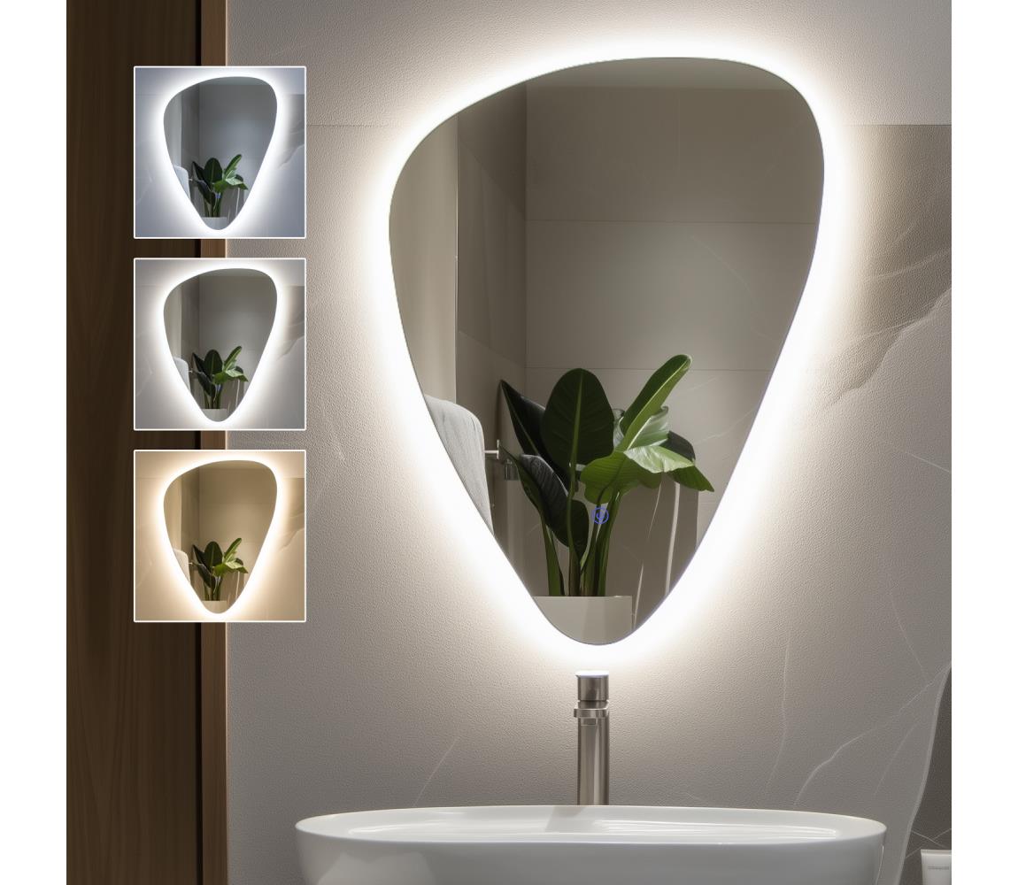 Brilagi - LED kúpeľňové zrkadlo GOCCIA LED/19W/230V 67x50 cm IP44 CRI 90 stmievateľné +CCT FG-CY24-B01-6750