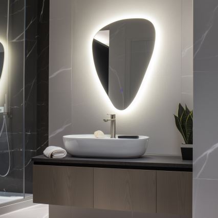 Brilagi - LED kúpeľňové zrkadlo GOCCIA LED/19W/230V 67x50 cm IP44 CRI 90 stmievateľné + CCT