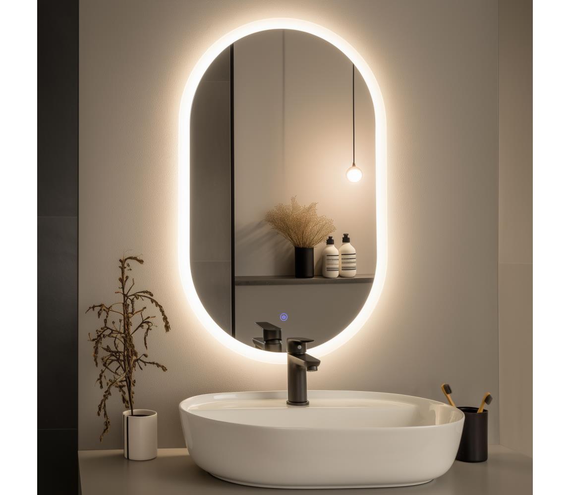 Brilagi - LED kúpeľňové zrkadlo LECCO LED/25W/230V 50x80 cm IP44 CRI 90 stmievateľné + CCT FG-MIR-0011-8050