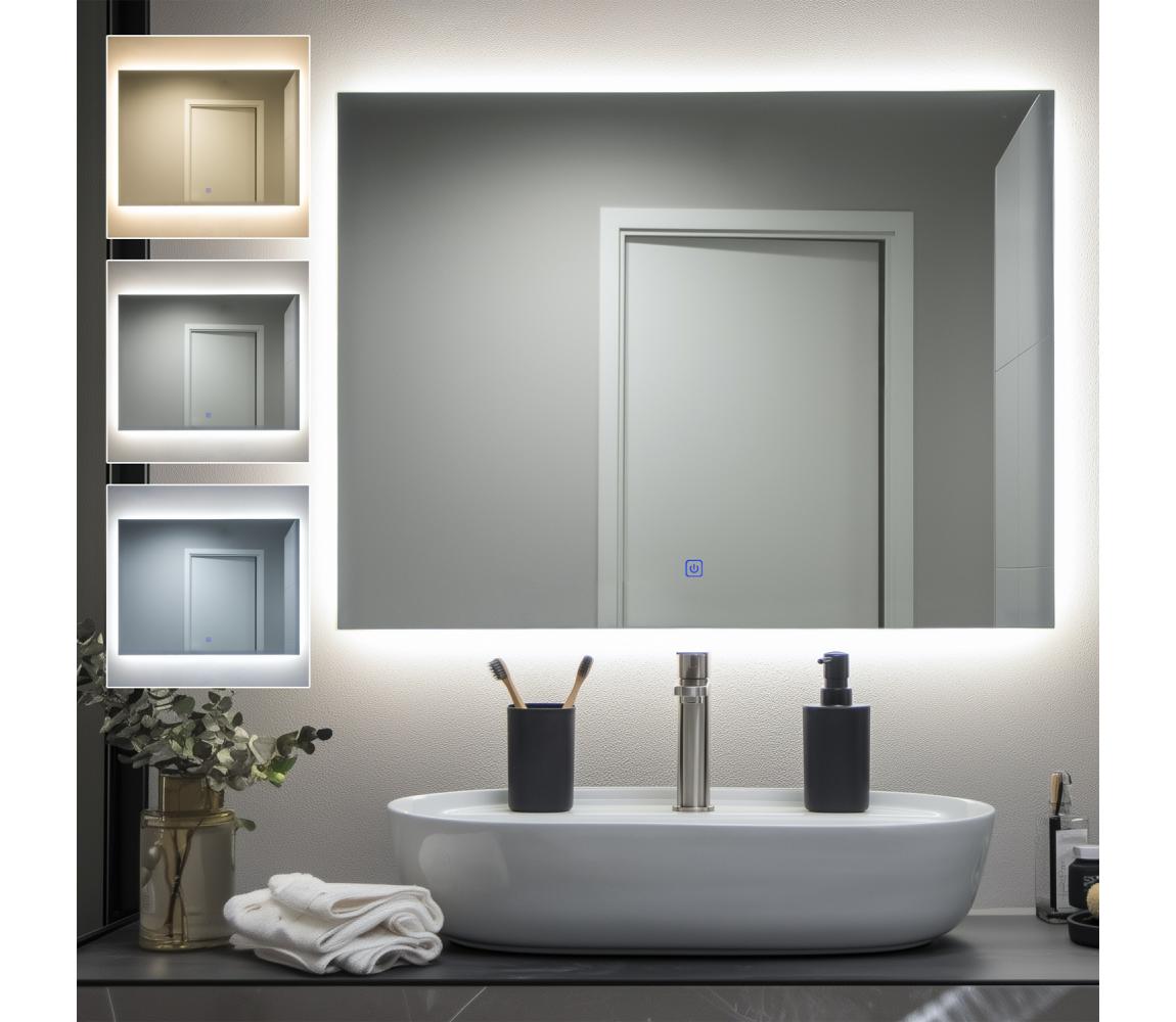 Brilagi - LED kúpeľňové zrkadlo LUCE LED/28W/230V 60x80 cm IP44 CRI 90 stmievateľné + CCT FG-CY36-B01-8060