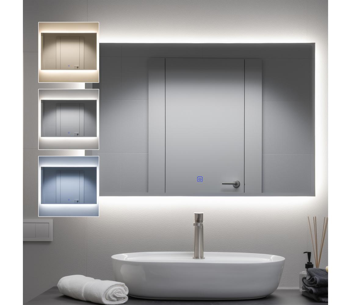 Brilagi - LED kúpeľňové zrkadlo LUCE LED/30W/230V 60x90 cm IP44 CRI 90 stmievateľné + CCT FG-CY36-B01-6090