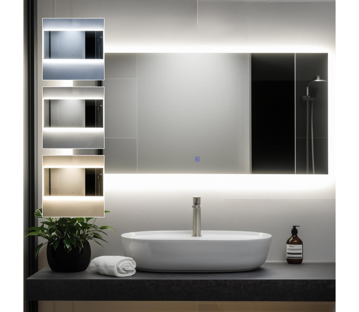 Brilagi - LED kúpeľňové zrkadlo LUCE LED/36W/230V 60x120 cm IP44 CRI 90 stmievateľné + CCT FG-CY48-B01-60120