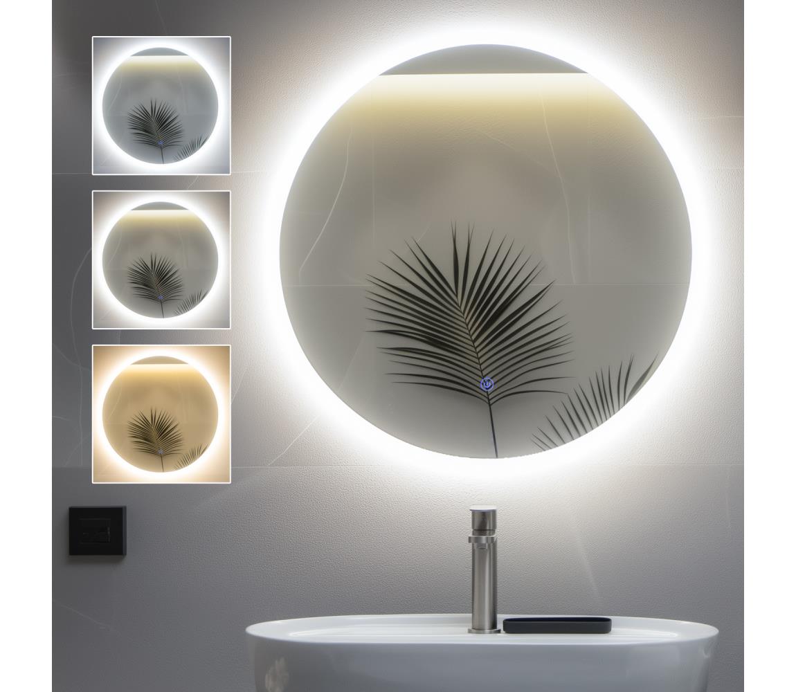 Brilagi - LED kúpeľňové zrkadlo LUNA LED/19W/230V pr. 60 cm IP44 CRI 90 stmievateľné + CCT FG-CY24-B01-6060-004