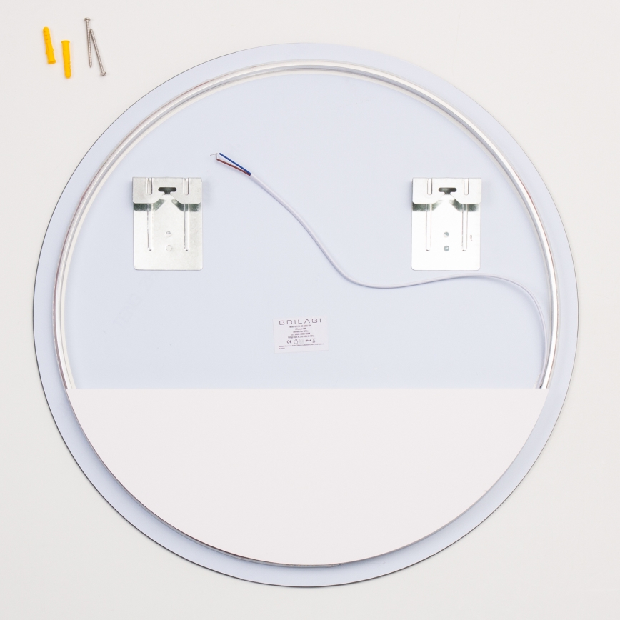 Brilagi - LED kúpeľňové zrkadlo LUNA LED/19W/230V priemer 60 cm IP44 CRI 90 stmievateľné + CCT