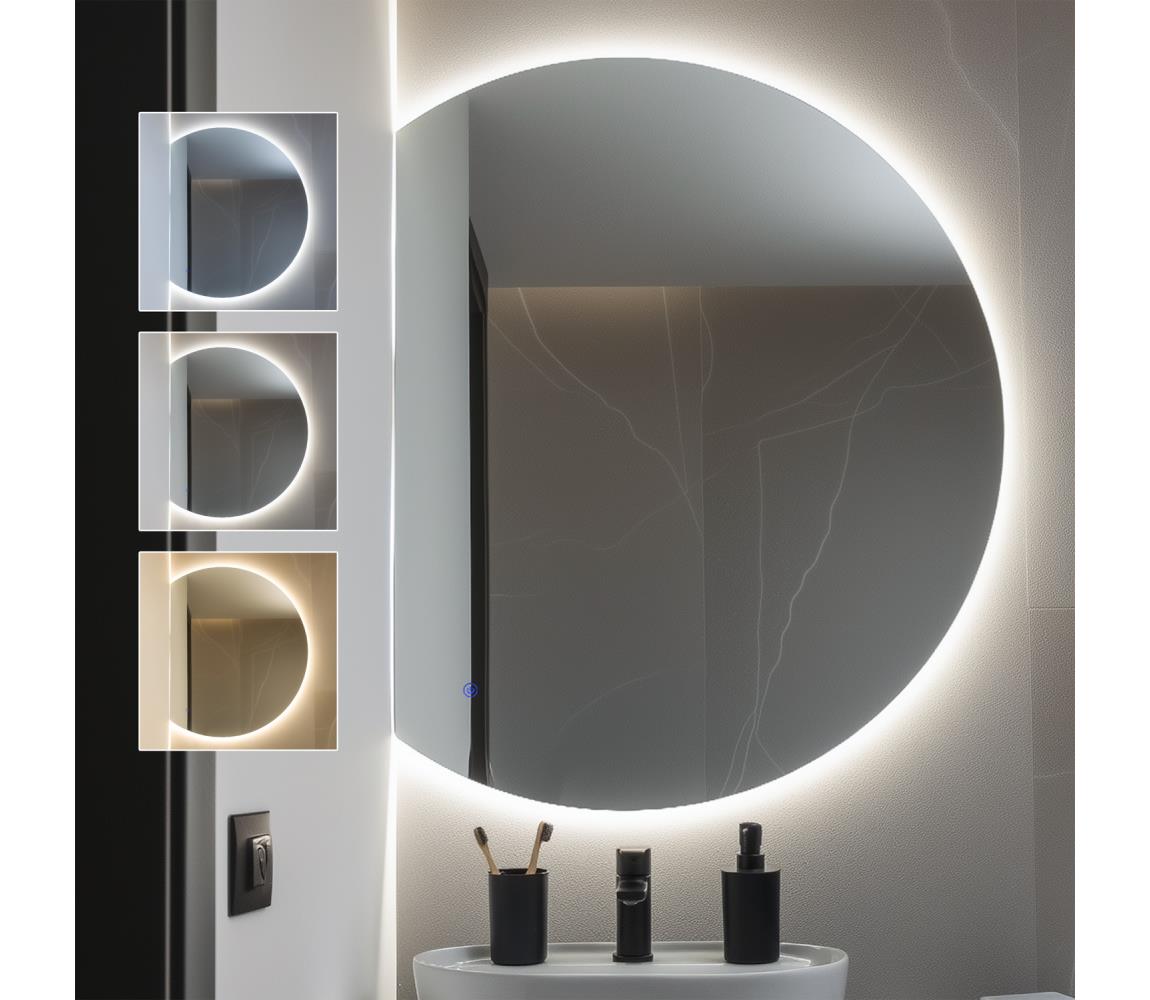 Brilagi - LED kúpeľňové zrkadlo MEZZO LED/25W/230V 80x70 cm IP44 CRI 90 stmievateľné +CCT FG-CY36-B01-8070