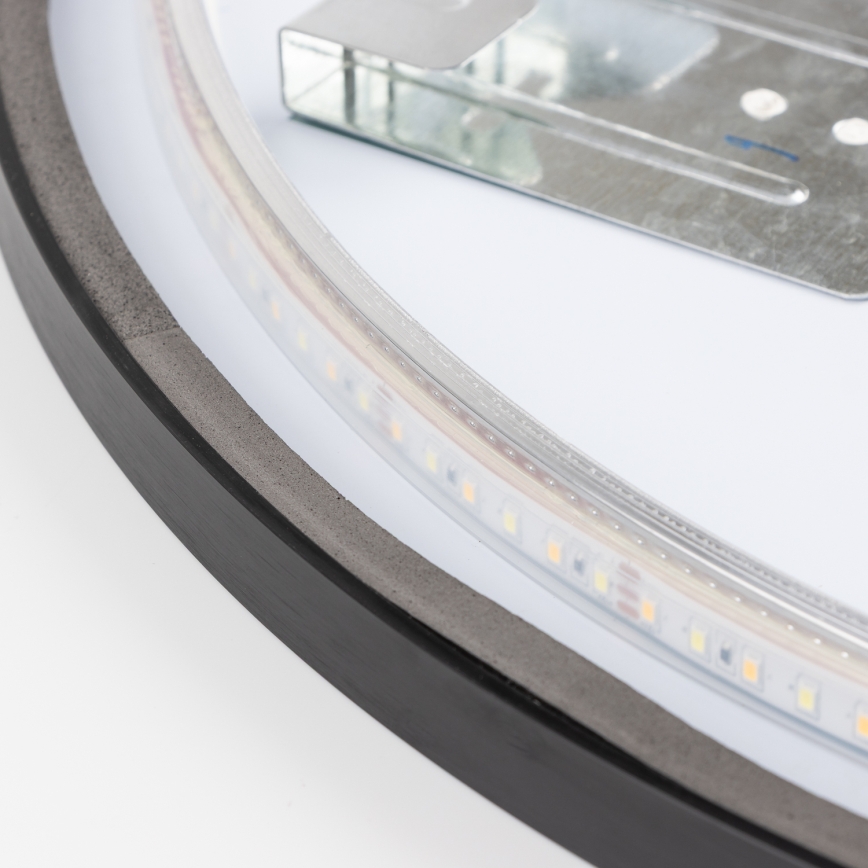 Brilagi - LED kúpeľňové zrkadlo NOVARA LED/19W/230V pr. 60 cm čierna IP44 CRI 90 stmievateľné + CCT