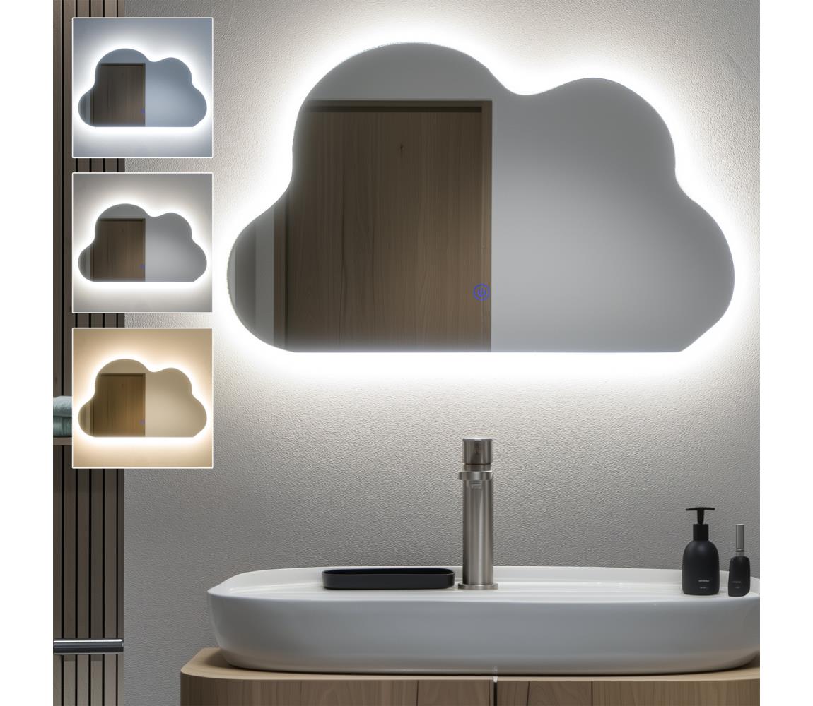 Brilagi - LED kúpeľňové zrkadlo NUVOLA LED/19W/230V 37×60 cm IP44 CRI 90 stmievateľné +CCT FG-CY24-B01-6037