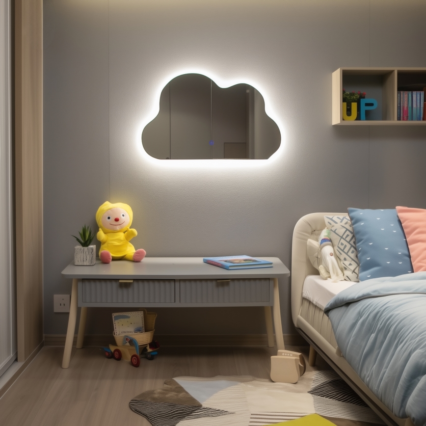 Brilagi - LED Kúpeľňové zrkadlo NUVOLA LED/19W/230V 37x60 cm IP44 CRI 90 stmievateľné + CCT