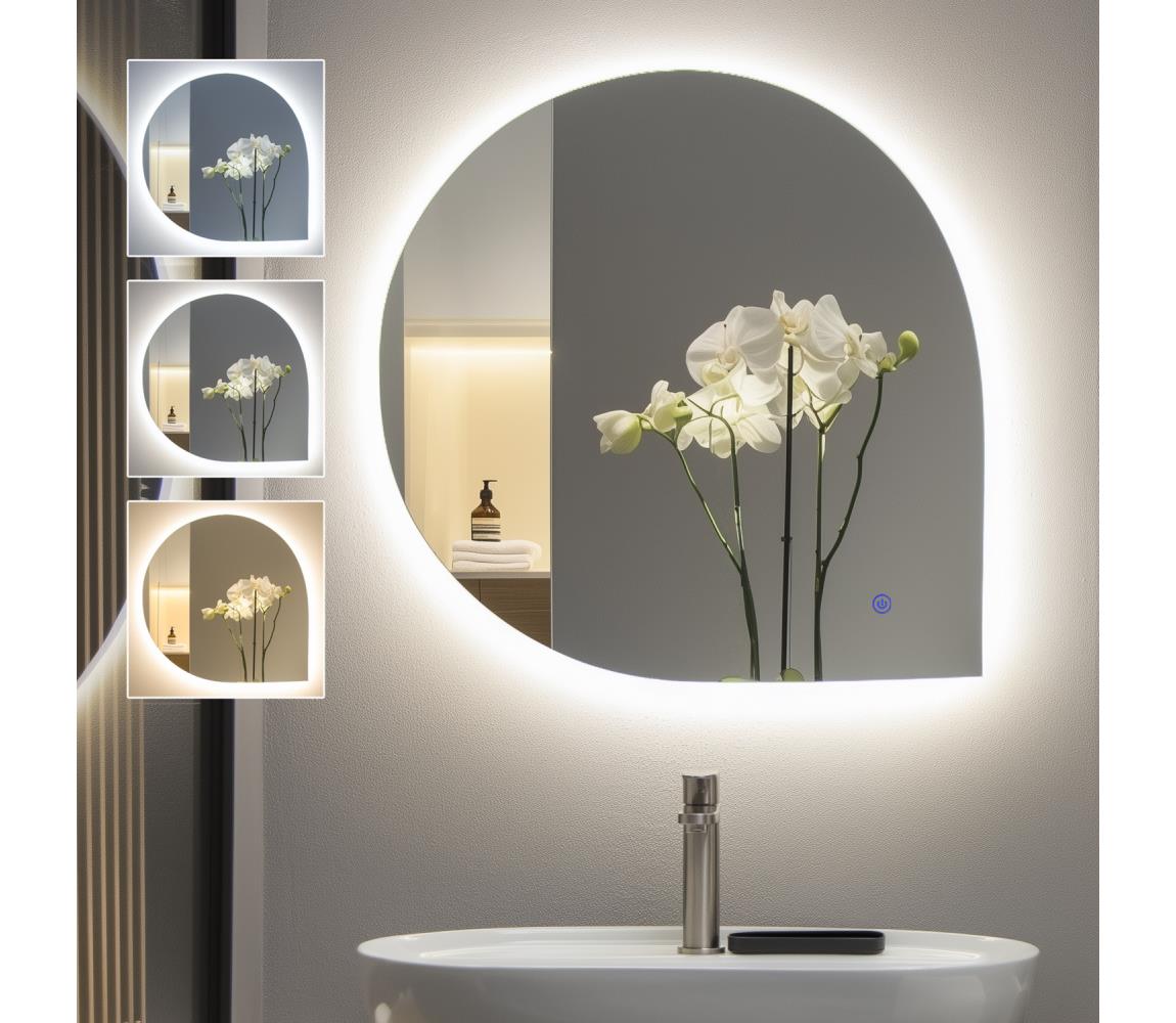 Brilagi - LED kúpeľňové zrkadlo RICADI LED/19W/230V 60x60 cm IP44 CRI 90 stmievateľné + CCT FG-CY24-B01-6060-032
