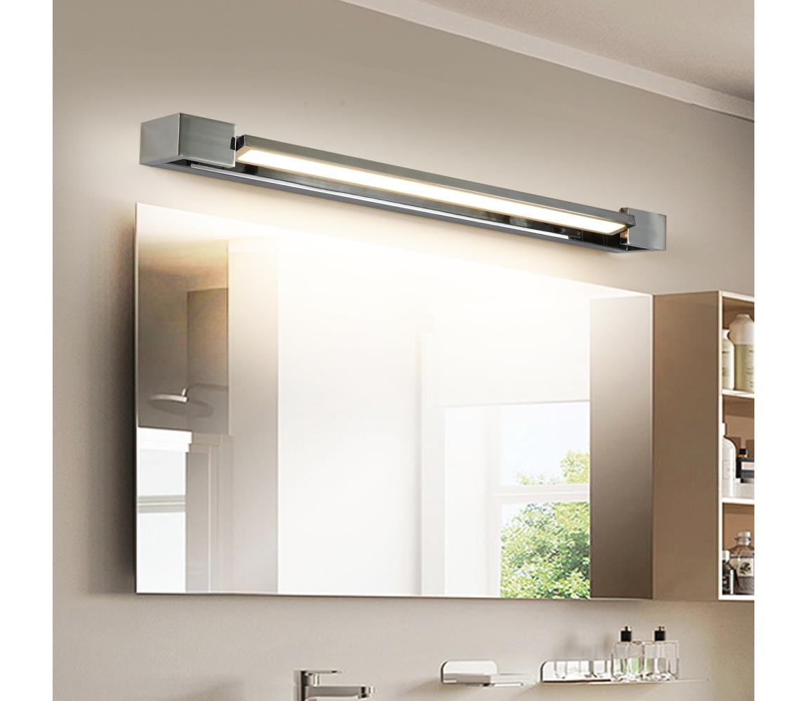 Brilagi-LED Kúpeľňové zrkadlo s osvetlením AQUA LINE LED/18W/230V 60 cm IP44 lesklý chróm BRI313