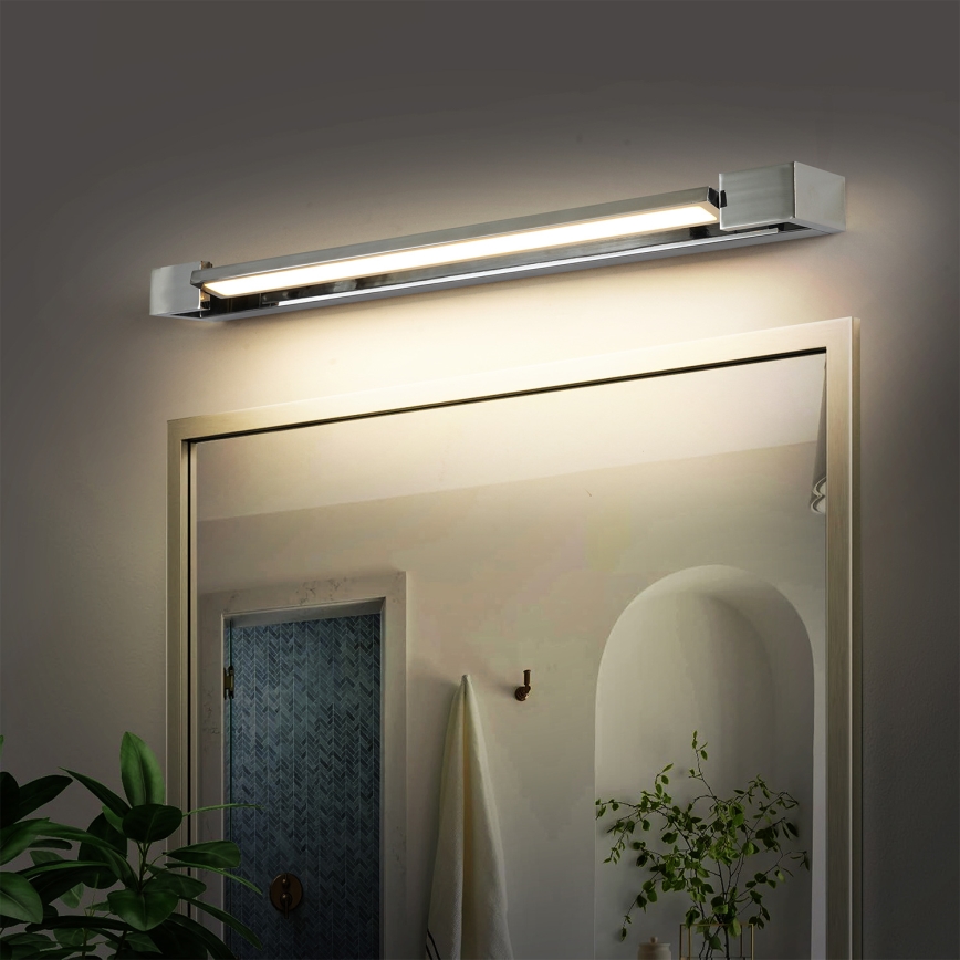 Brilagi - LED Kúpeľňové osvetlenie zrkadla AQUA LINE LED/18W/230V 60 cm IP44 lesklý chróm CRI 90