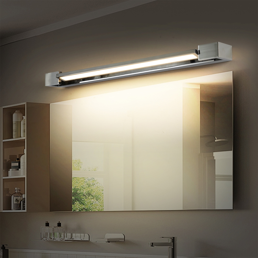 Brilagi - LED Kúpeľňové osvetlenie zrkadla AQUA LINE LED/18W/230V 60 cm IP44 lesklý chróm CRI 90