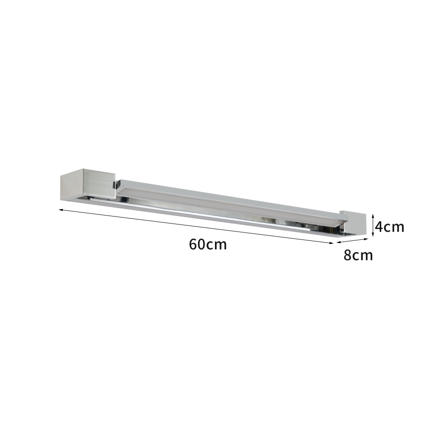 Brilagi - LED Kúpeľňové osvetlenie zrkadla AQUA LINE LED/18W/230V 60 cm IP44 lesklý chróm CRI 90