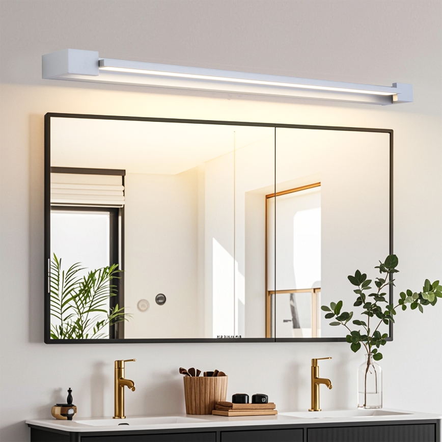 Brilagi - LED osvetlenie kúpeľňového zrkadla AQUA LINE LED/24W/230V 90 cm IP44 matný chróm CRI 90