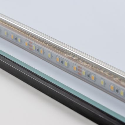 Brilagi - LED Kúpeľňové zrkadlo SUELLO LED/24W/230V 60x60 cm čierne IP44 CRI 90 stmievateľné + CCT