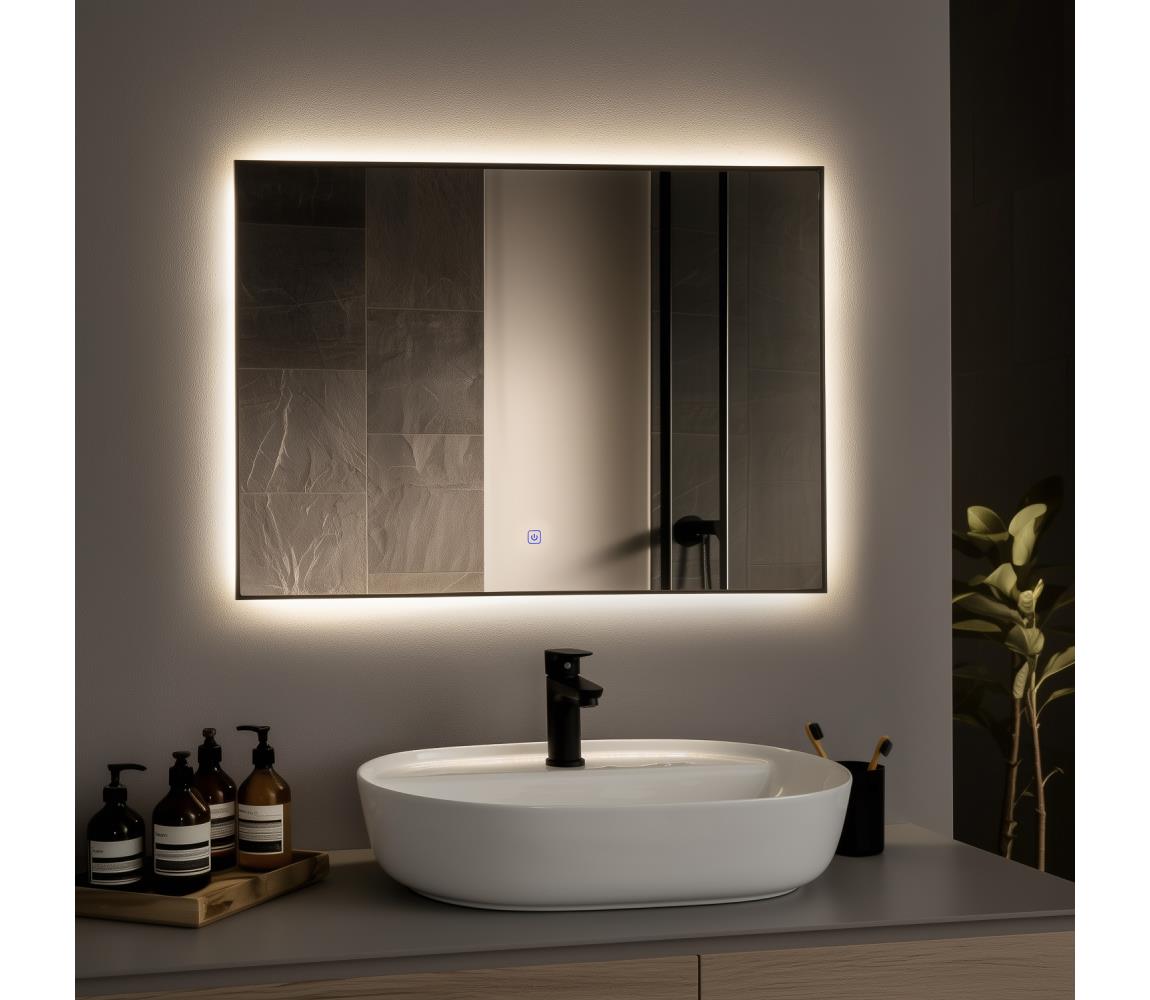 Brilagi -LED kúpeľňové zrkadlo SUELLO LED/28W/230V 60x80 cm IP44 CRI 90 stmievateľné + CCT FG-MIR-0021-6080