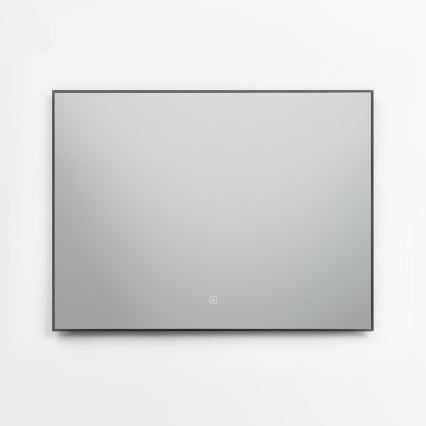 Brilagi - LED kúpeľňové zrkadlo SUELLO LED/28W/230V 60x80 cm čierne IP44 CRI 90 stmievateľné + CCT