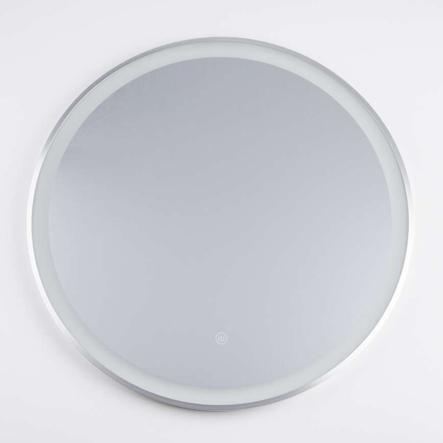 Brilagi - LED kúpeľňové zrkadlo TORINO LED/19W/230V pr. 60 cm strieborné IP44 CRI 90 stmievateľné + CCT