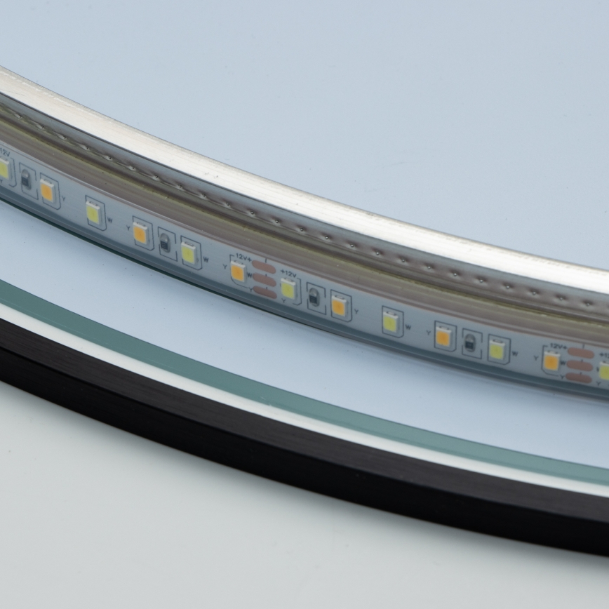 Brilagi - LED Kúpeľňové zrkadlo VENA BLACK LED/19W/230V Ø 60 cm IP44 CRI 90 stmievateľné + CCT