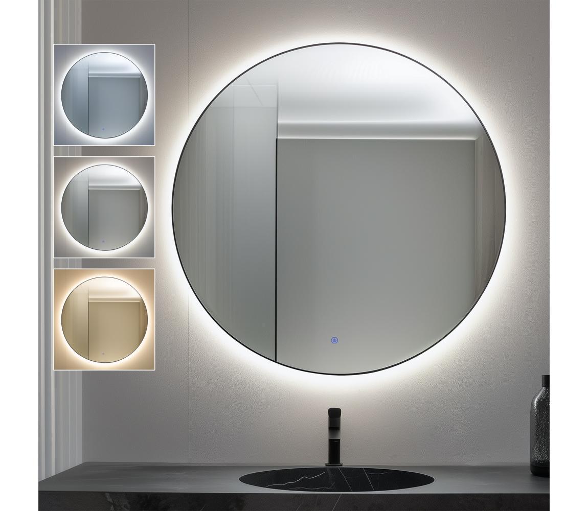 Brilagi - LED kúpeľňové zrkadlo VENA BLACK LED/32W/230V 100 cm IP44 CRI 90 stmievateľné+CCT FG-CY36-A01-100100-BLK