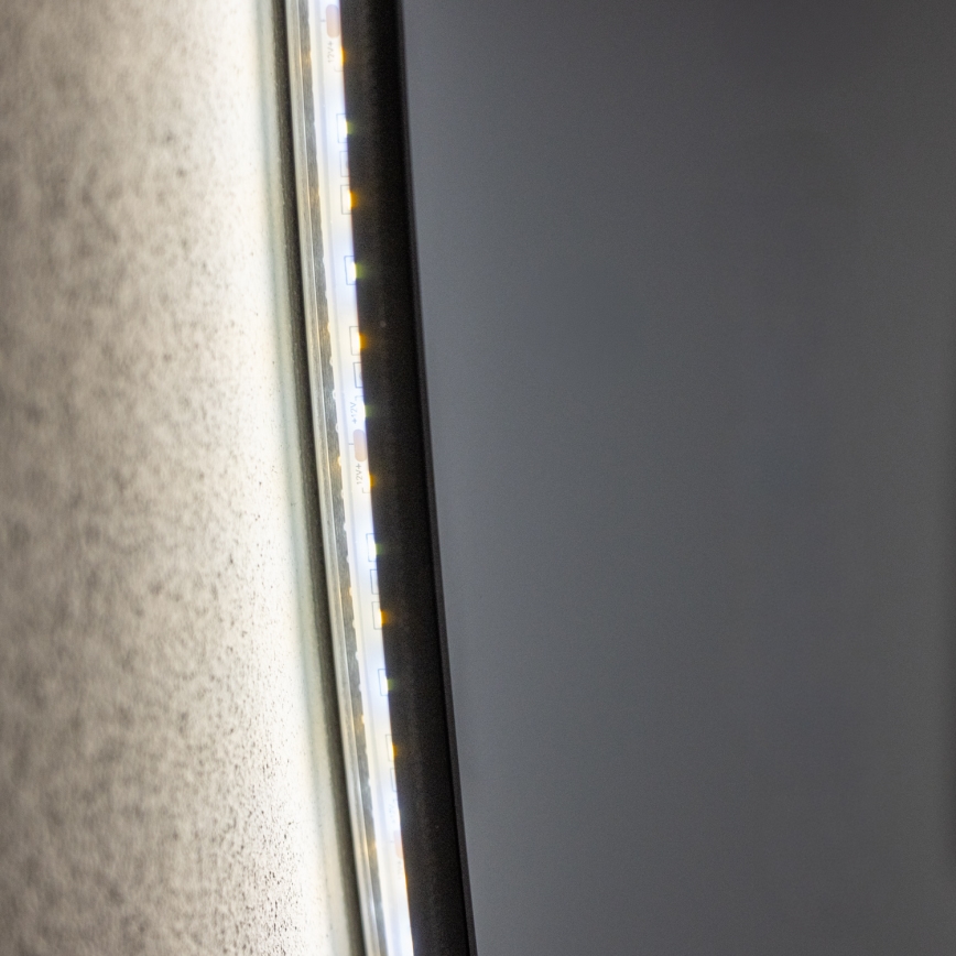 Brilagi - LED kúpeľňové zrkadlo VENA BLACK LED/32W/230V priemer 100 cm IP44 CRI 90 stmievateľné + CCT