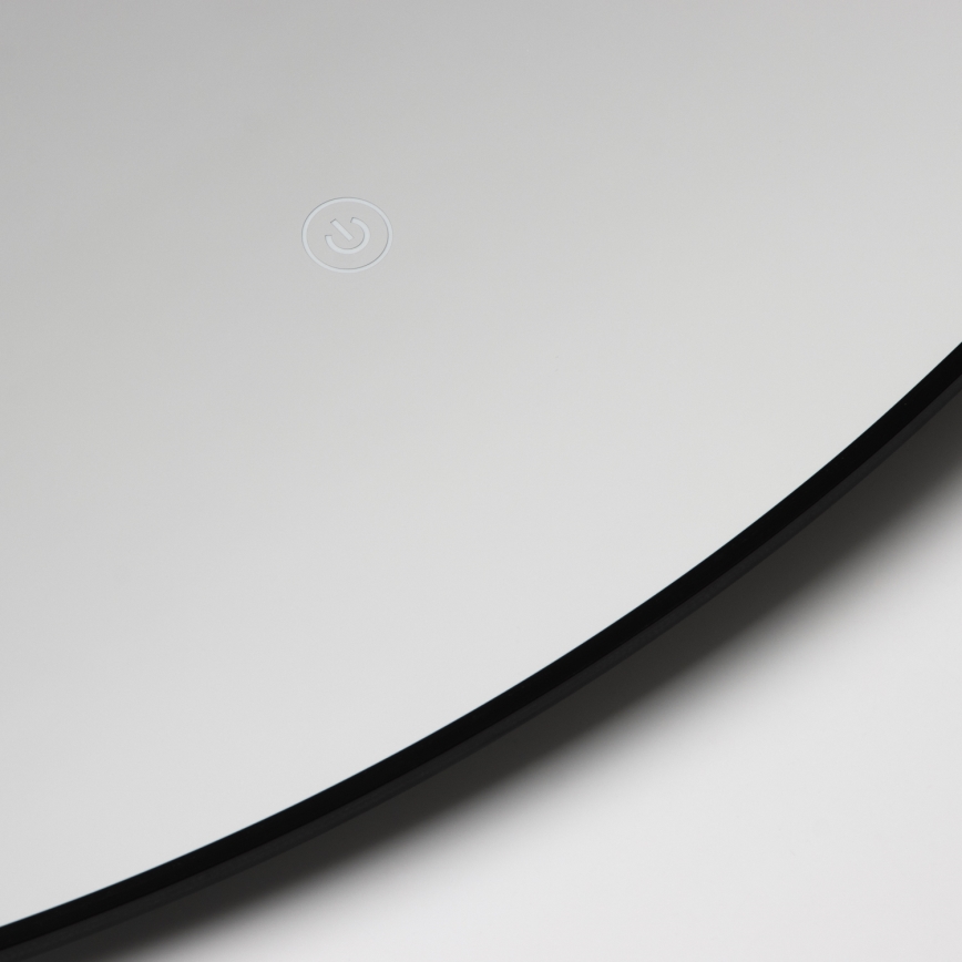 Brilagi - LED kúpeľňové zrkadlo VENA BLACK LED/32W/230V priemer 100 cm IP44 CRI 90 stmievateľné + CCT