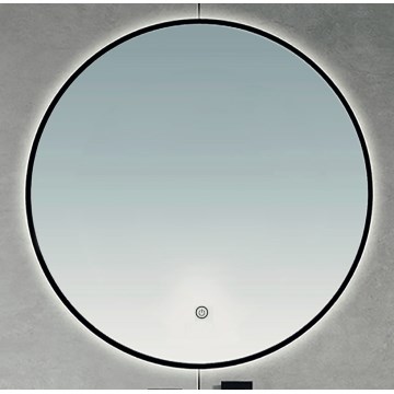 Brilagi - LED kúpeľňové zrkadlo VENA BLACK LED/32W/230V priemer 100 cm IP44 CRI 90 stmievateľné + CCT