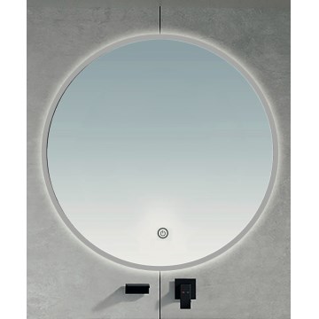 BRILAGI - LED Kúpeľňové zrkadlo VENA SILVER LED/19W/230V pr. 60 cm IP44 CRI 90 stlmiteľné + CCT