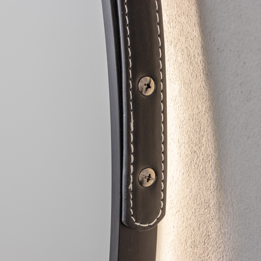 Brilagi - LED kúpeľňové zrkadlo VERESE LED/19W/230V pr. 60 cm čierna IP44 CRI 90 stmievateľné + CCT