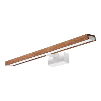 Brilagi - LED osvetlenie zrkadla do kúpeľne 3v1 WOODY MIRROR LED/12W/230V 60 cm IP44 biela/dub čerešňa