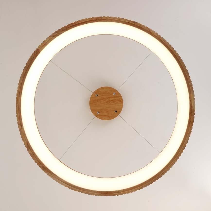 Brilagi - LED luster na lanku FALCON WOOD MODERN LED/60W/230V 3000/4000/6000K pr. 80 cm drevo