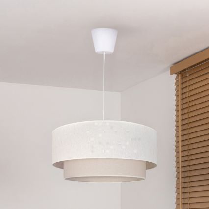 Brilagi - LED luster BOHO ECO na lane 1xE27/10W/230V pr. 40 cm krémový