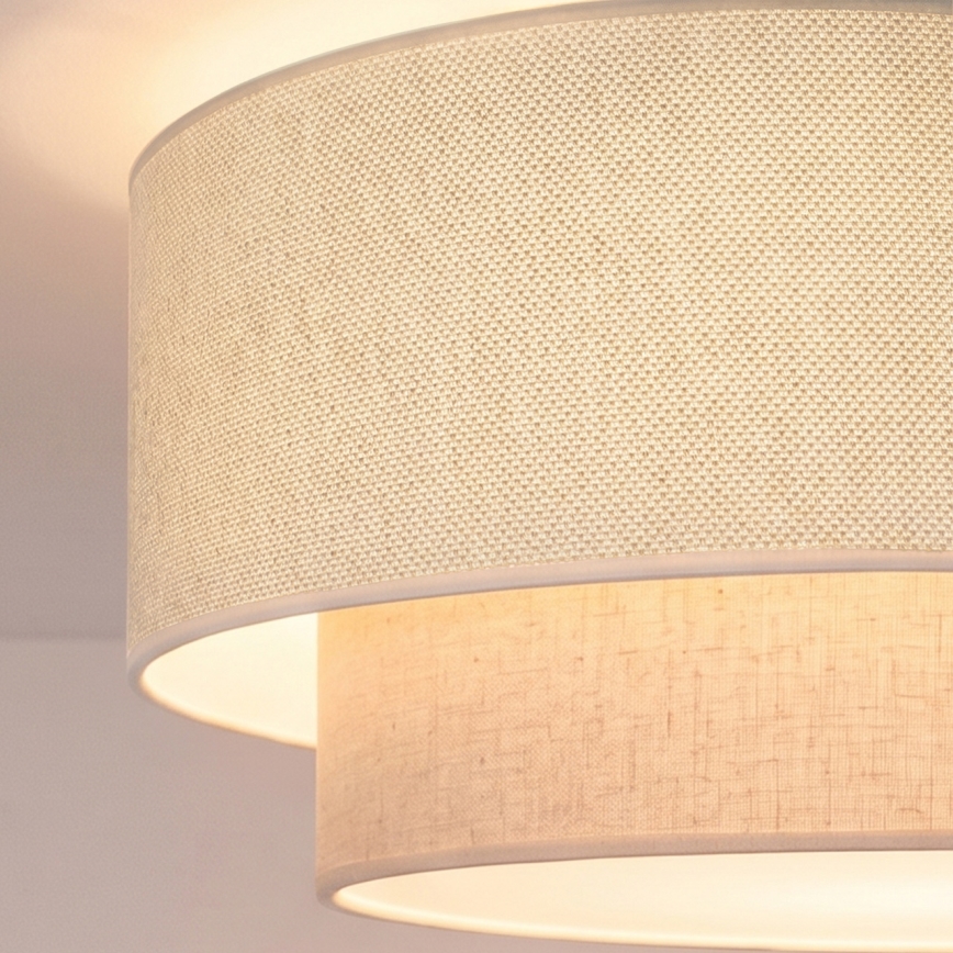 Brilagi - LED luster BOHO ECO na lane 1xE27/10W/230V pr. 40 cm krémový