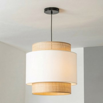 Brilagi - LED luster CERIA na lanku 1xE27/40W/230V pr. 40 cm čierna/bežová/biela