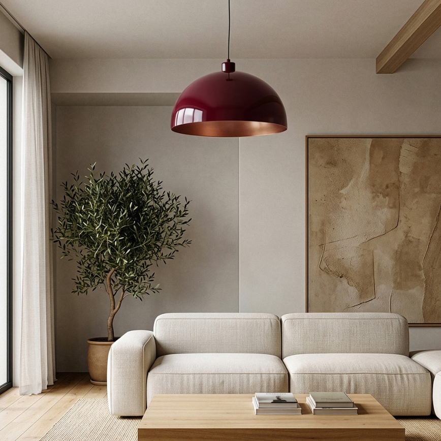Brilagi - LED luster METALO na lane 1xE27/40W/230V pr. 40 cm bordová/medená