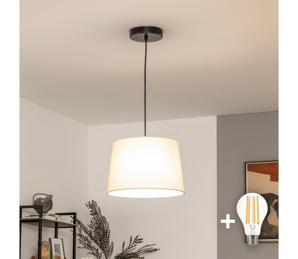 Brilagi - LED luster na lane CERIA 1xE27/40W/230V priemer 30 cm béžový BG3987+EG781037