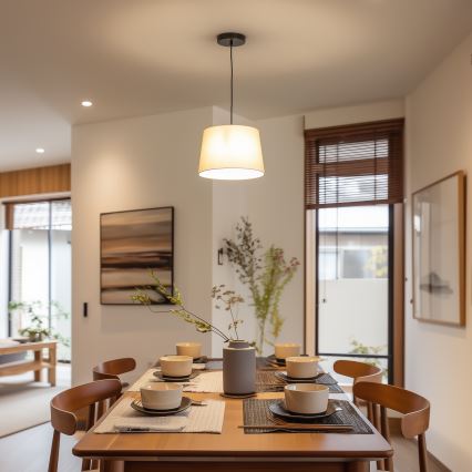 Brilagi - LED luster na lane CERIA 1xE27/40W/230V priemer 30 cm béžový