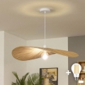 Brilagi - LED luster na lane CERIA BOHO 1xE27/40W/230V pr. 80 cm rafia