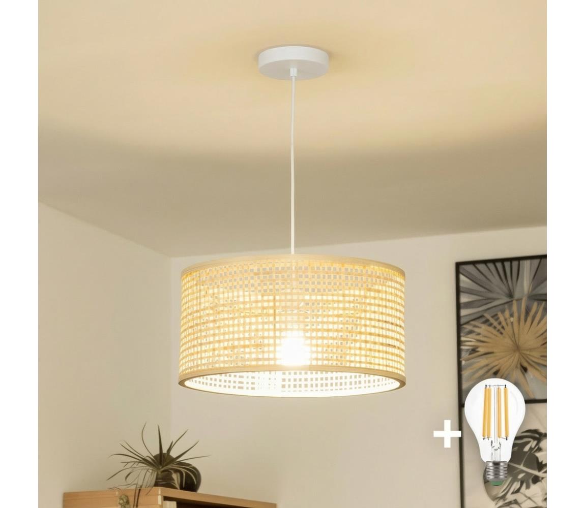 Brilagi - LED luster na lane CERIA BOHO 1xE27/40W/230V priemer 40 cm bambus EG300171+EG781161