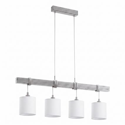 BRILAGI - LED luster na lane NUBILA 4xE27/60W/230V sivá/biela