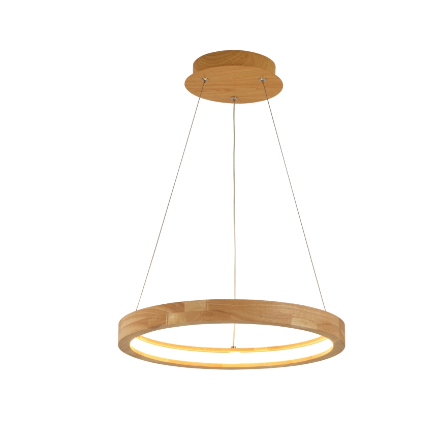 Brilagi - LED luster na lane UMEA WOOD, LED/30W/230V, priemer 40 cm, drevo