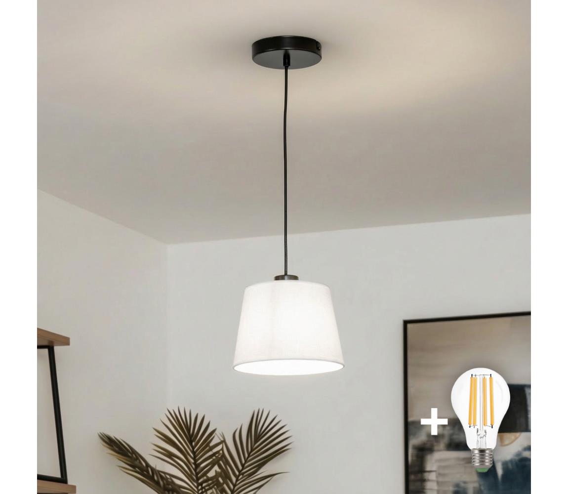 Brilagi - LED luster na lankách CERIA 1xE27/40W/230V pr. 20,5 cm biela BG3987+EG781029