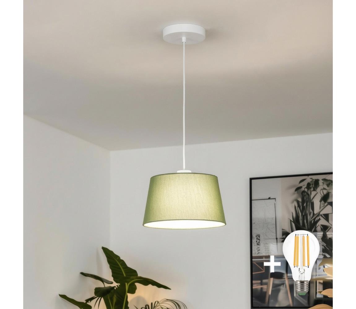 Brilagi - LED luster na lankách CERIA 1xE27/40W/230V pr. 25 cm zelený EG300171+EG781034