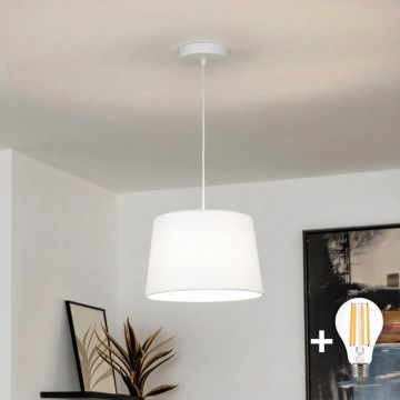 Brilagi - LED luster na lankách CERIA 1xE27/40W/230V pr. 30 cm biela